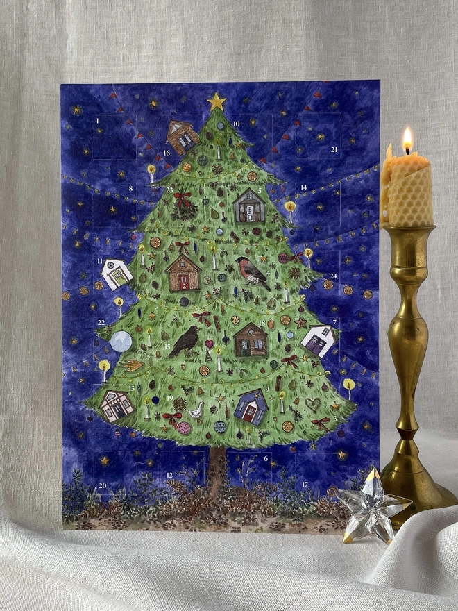 A4 Recycled Paper Advent Calendar 