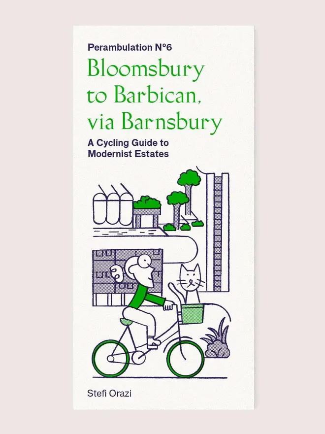 bloomsbury to barbican (via barnsbury) london cycling guide. a paper cycling map of central london.
