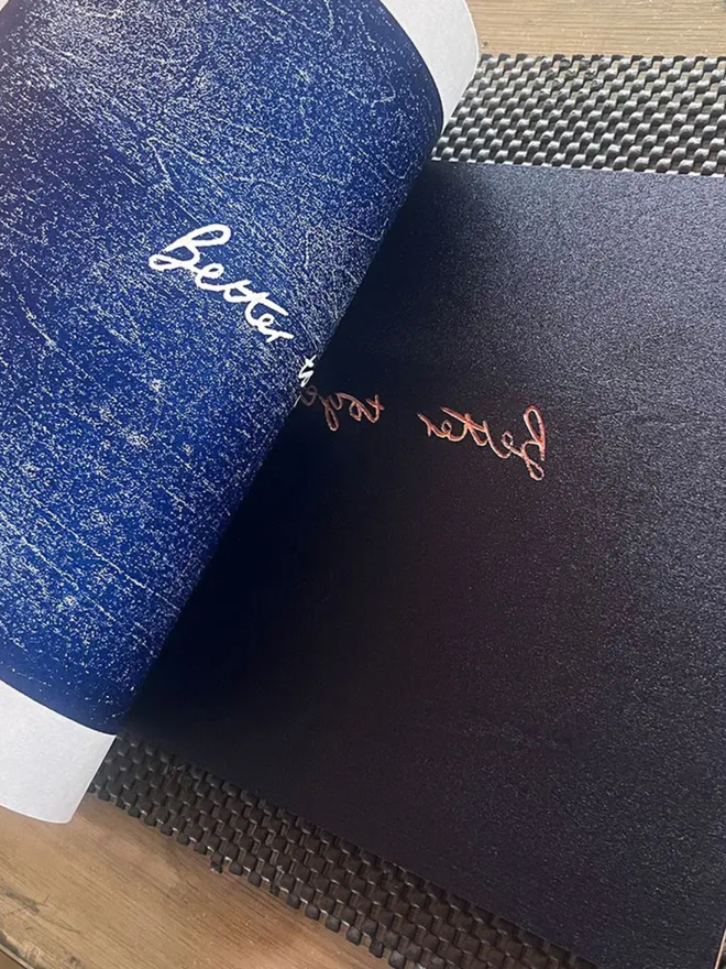 Print pull from the woodcut 