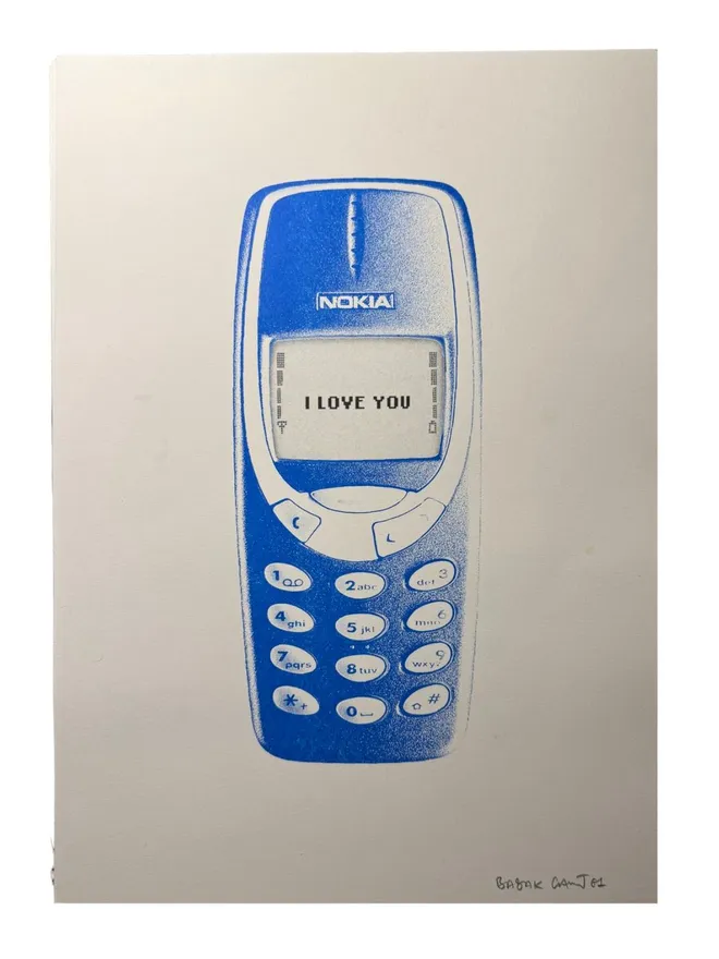 Nokia 'I Love You' Risograph