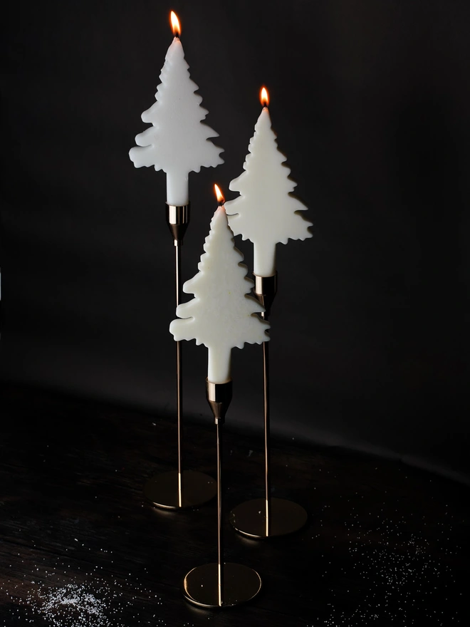 Christmas Tree Dinner Candle