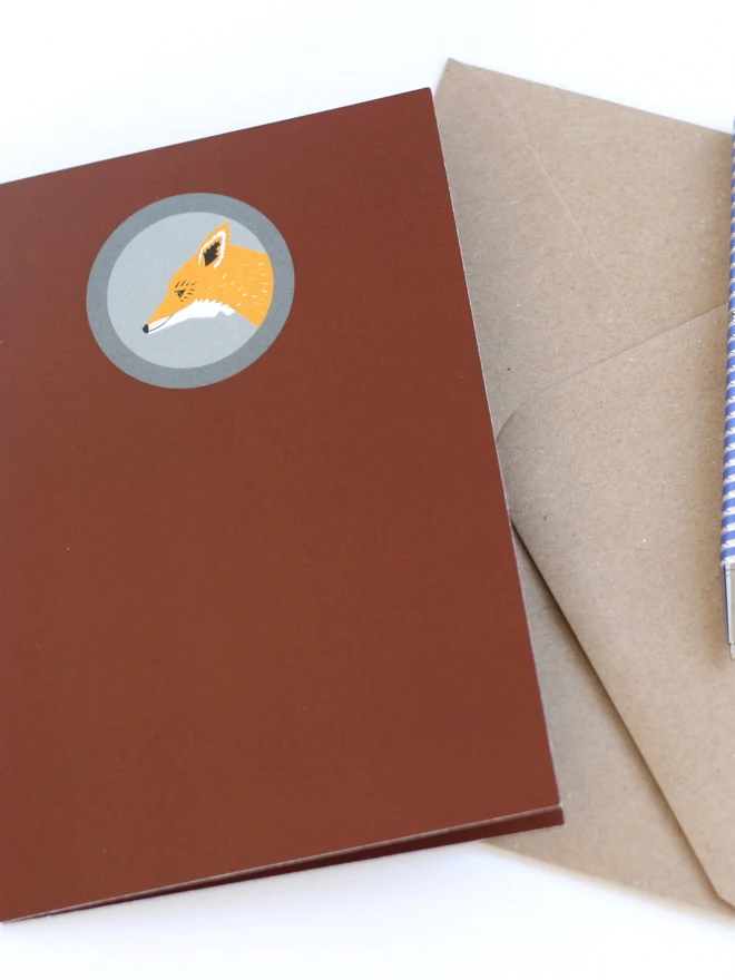 3d fox pop up card