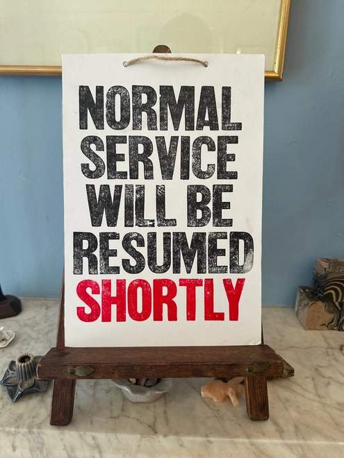 normal printed sign 