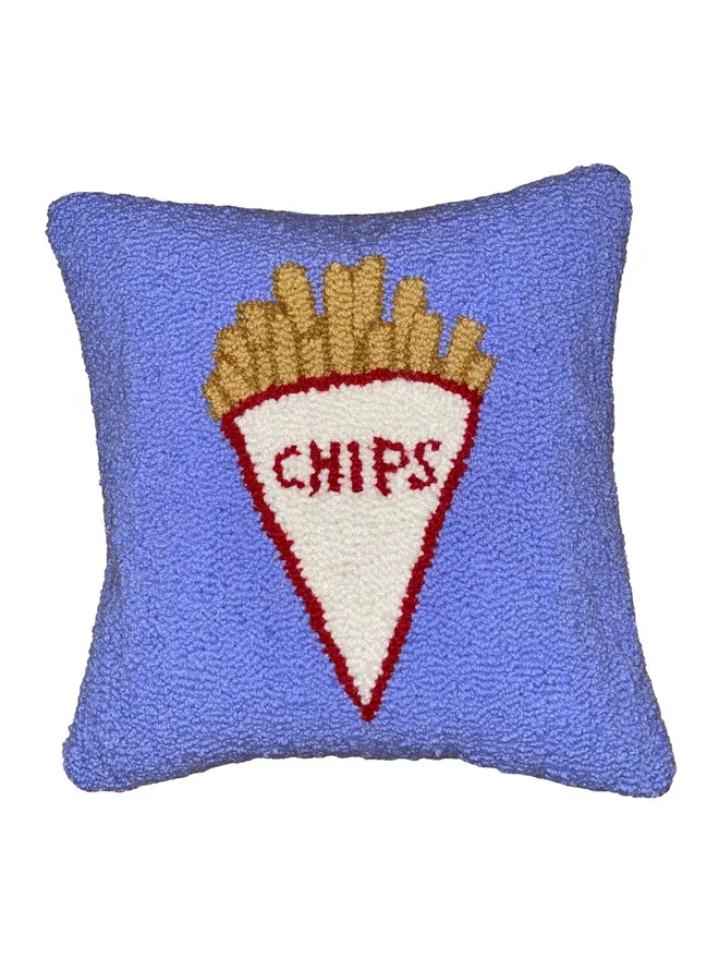 Light Blue Chips Cushion