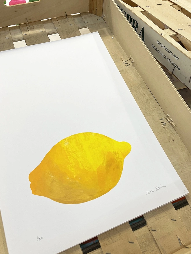 Lemon Screenprint