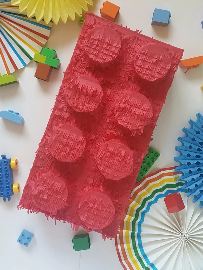 Lego brick pinata by pinyatay