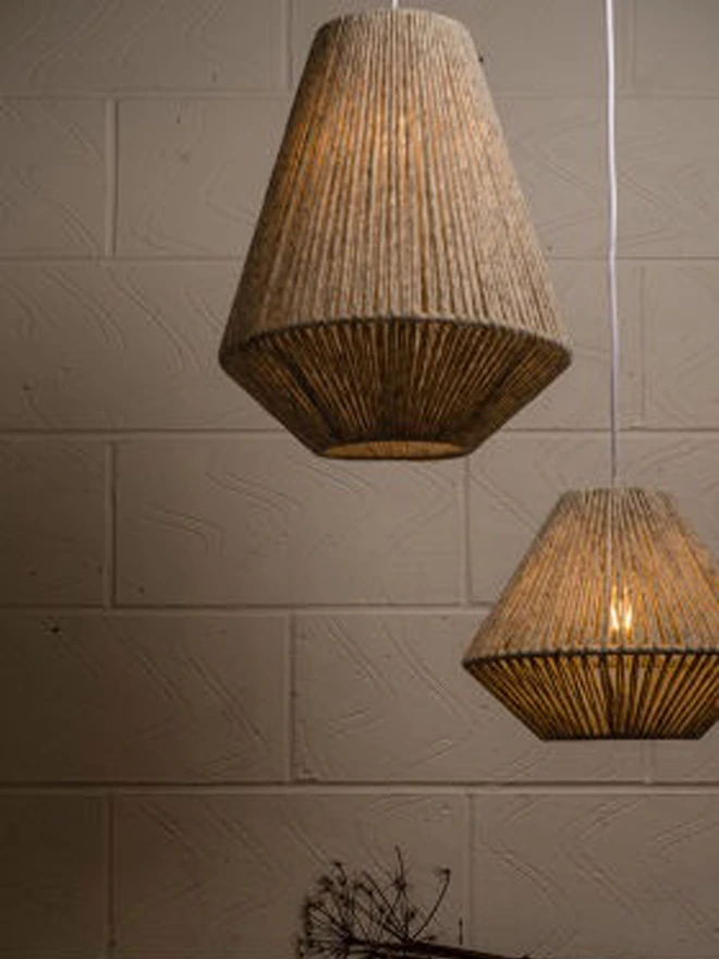 Geometric Wensleydale pendant lampshade