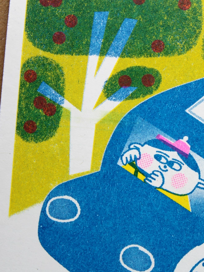 'Dad's Taxi' A6 Riso Greetings Card