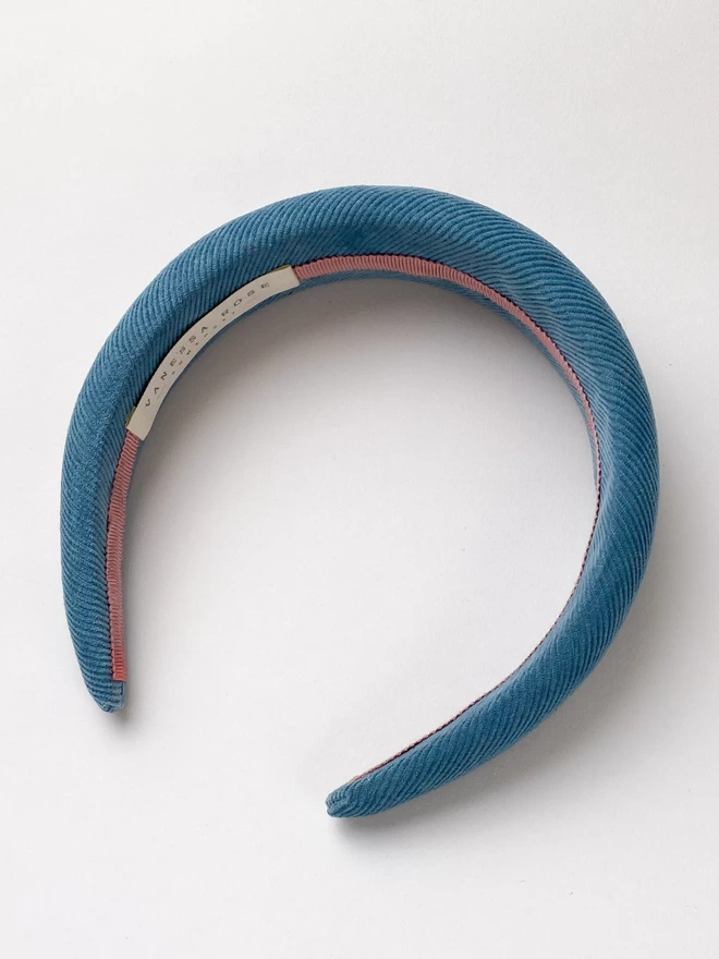 womens padded Teal Blue Headband / Hairband