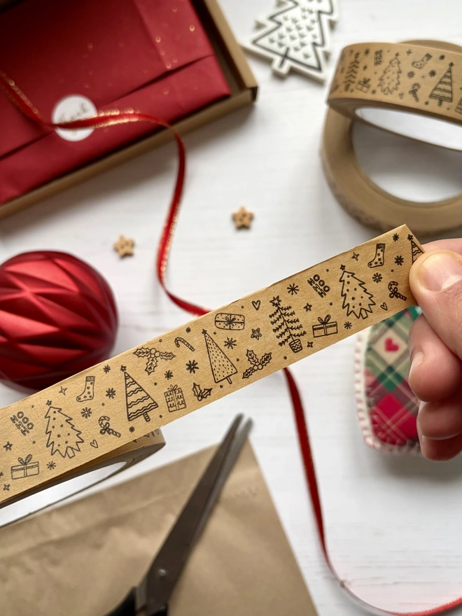 Festive Kraft Paper Tape