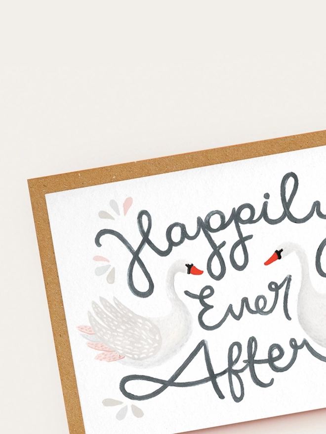 Happily ever after card close up