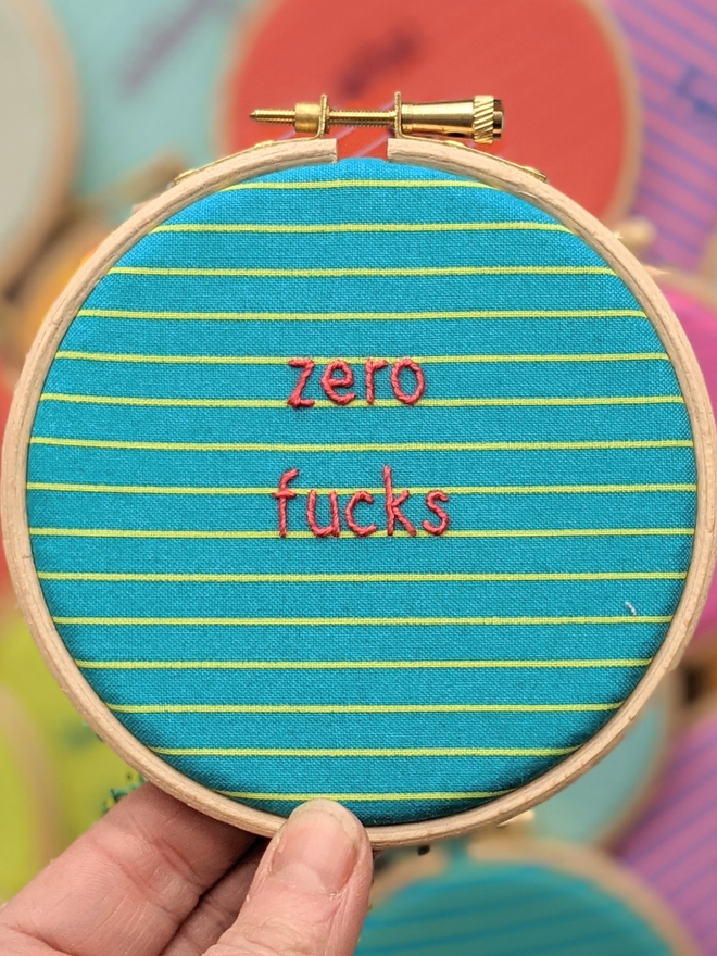 zero fucks hoop