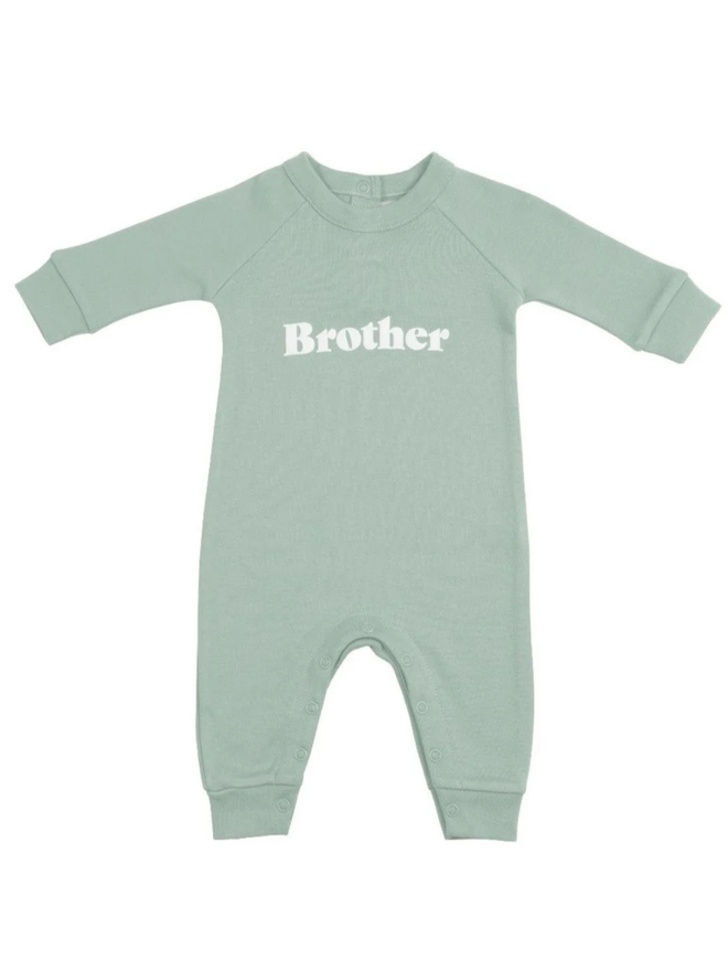 green brother baby onesie
