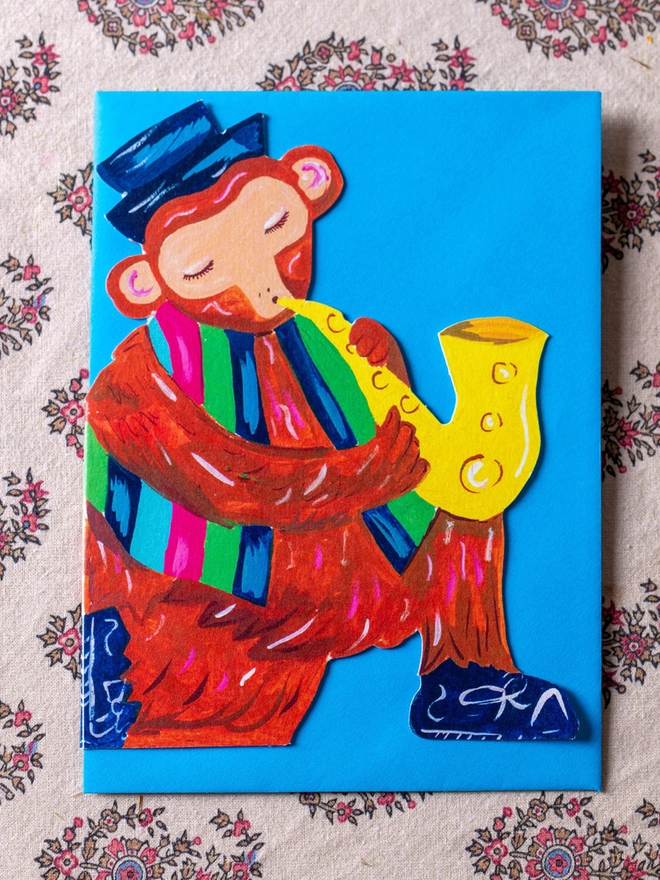 MONKEY BIRTHDAY CARD