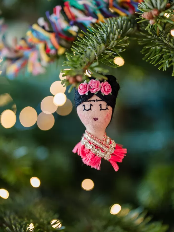 Frida Khalo hanging ornament