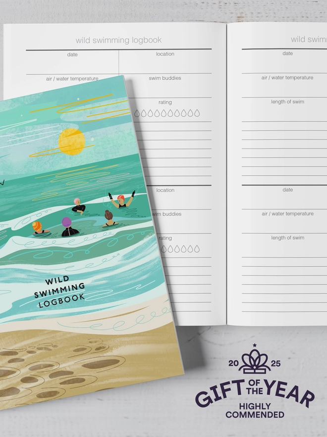 Wild swimming logbook into the sea we go