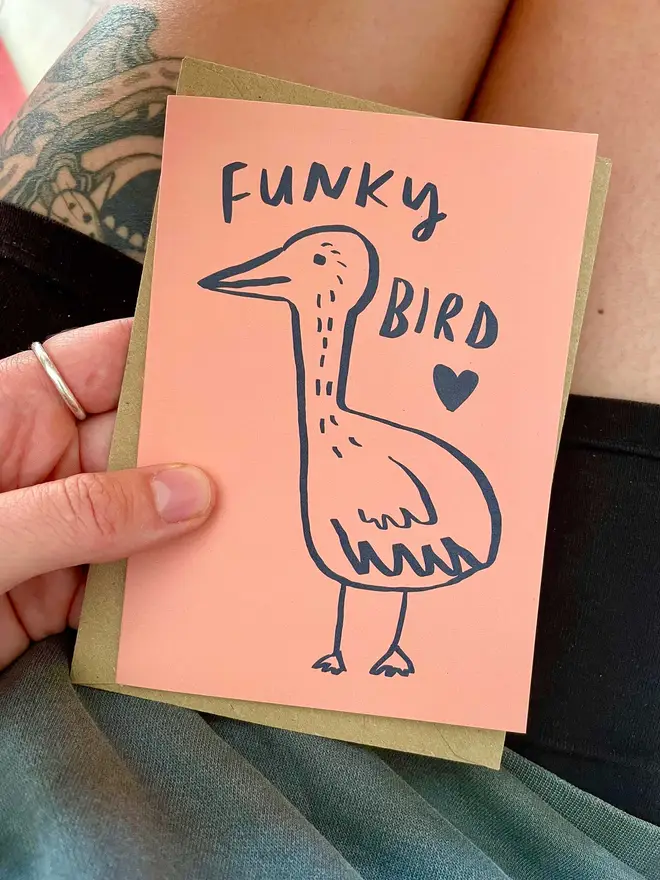 Funky Bird card