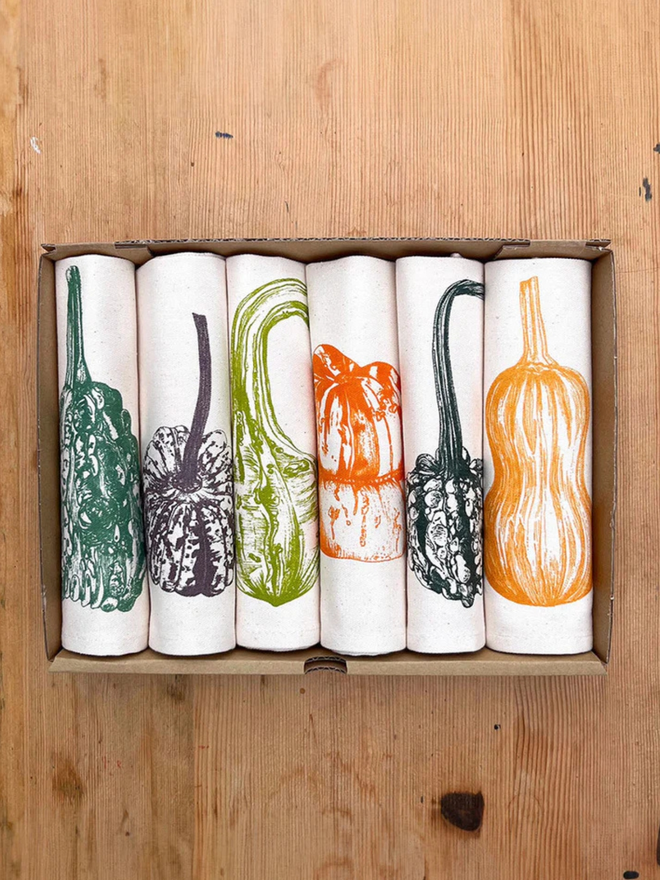 Squash napkin gift set