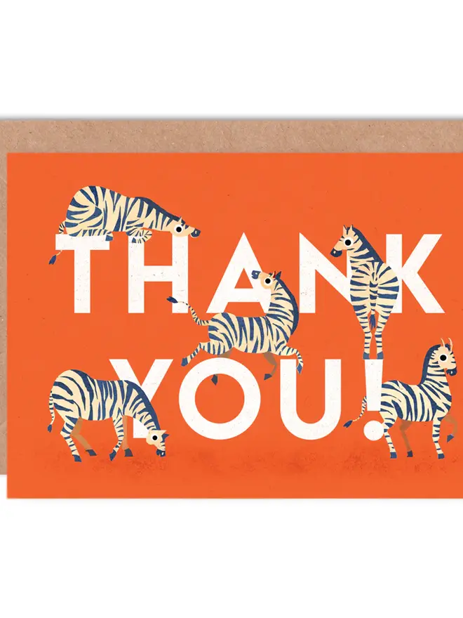 illustrated animal thank you card pack