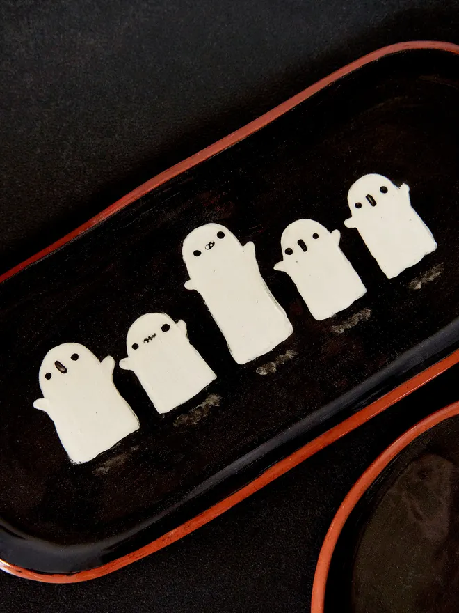 Ceramic Ghost Platter (Club Holly & Co)