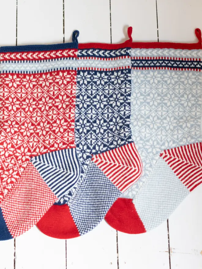 Chunky Scandi Christmas Stocking: