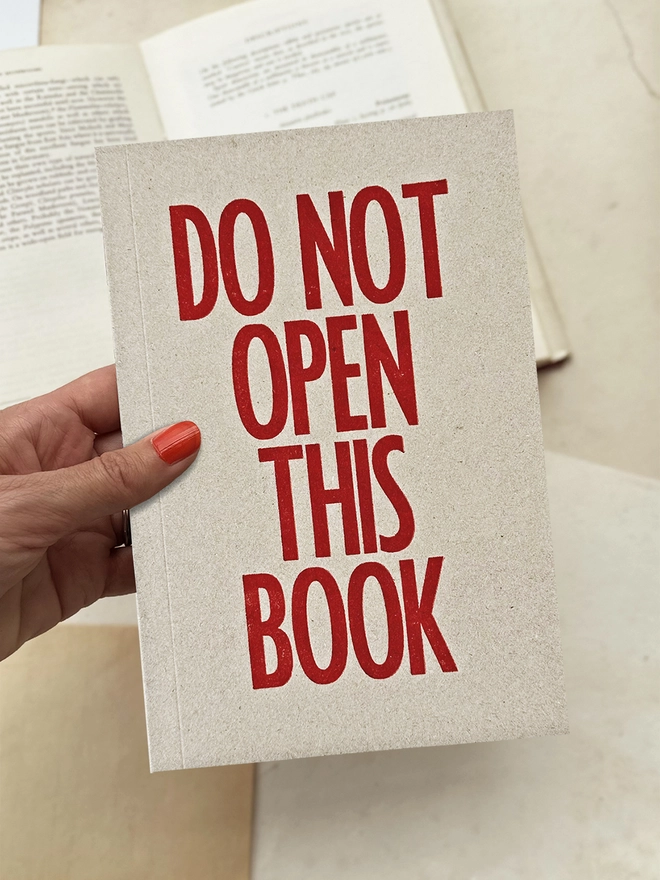 Do not open this book lifestyle image
