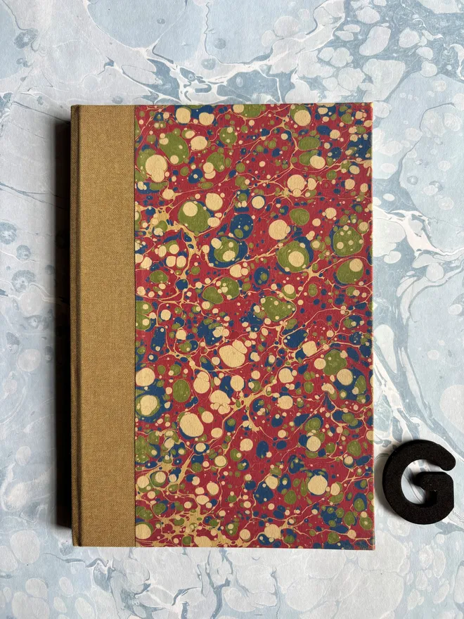 Hand-Marbled A5 Plain Journal G