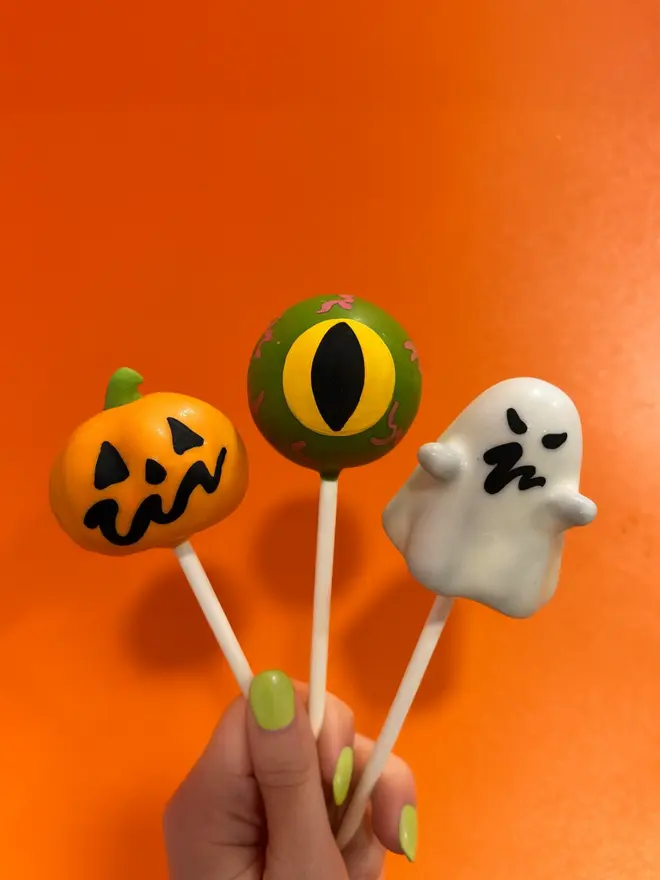 Ghost, pumpkin, eyeball