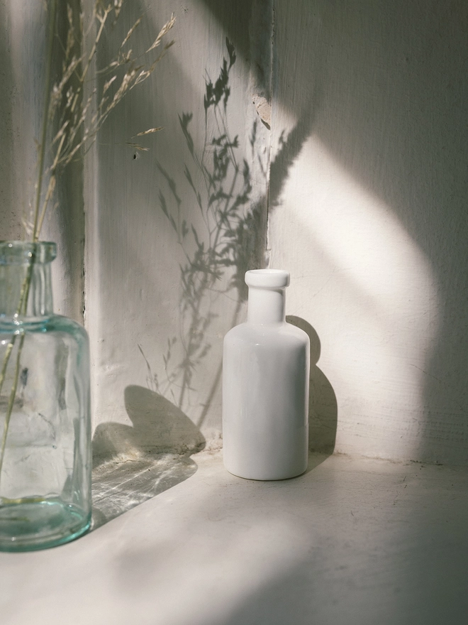 Bone China Slip Cast Bottle By Ellenlou & Wendy Tournay