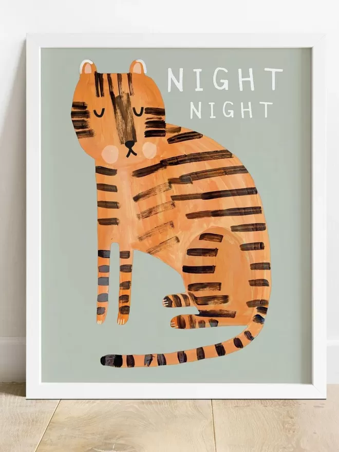 Night Night Tiger Print