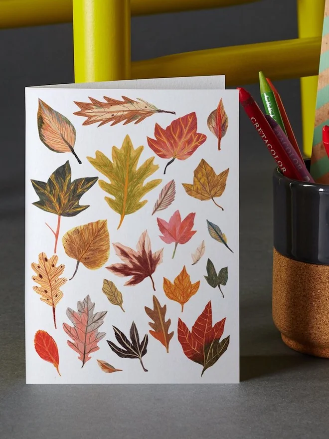 Autumn Leaves Greeting Card