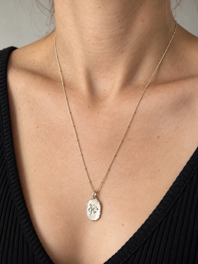 Hand made heart charms made from 100% recycled sterling silver, cute gift for girlfriend or wife for Valentine's Day or Mother's Day. Send straight to your special someone. Made by Celina C Jewellery, a small business in the UK, find on Holly and Co.