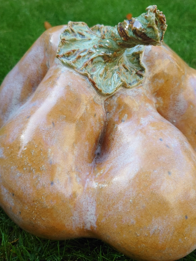 Pumpkin Sculpture garden ceramics