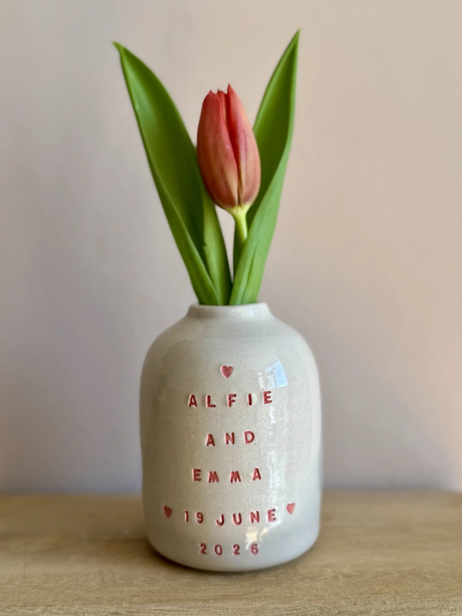 Personalised Bud Vase