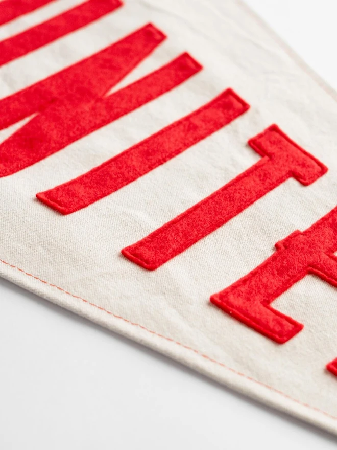 'United' Vintage Style Cotton Canvas Pennant 