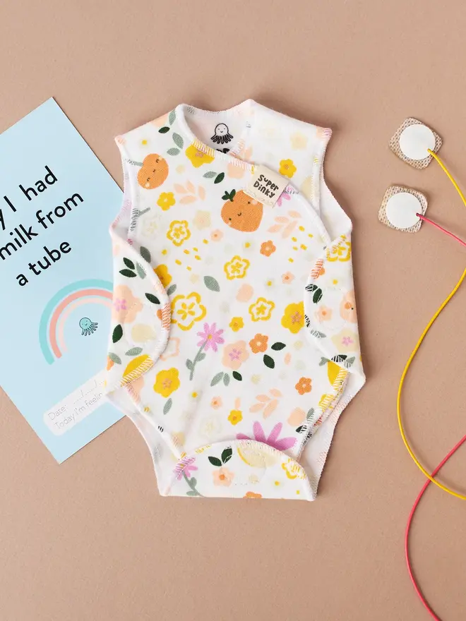 Floral Fruity Neonatal Intensive Care Unit vest