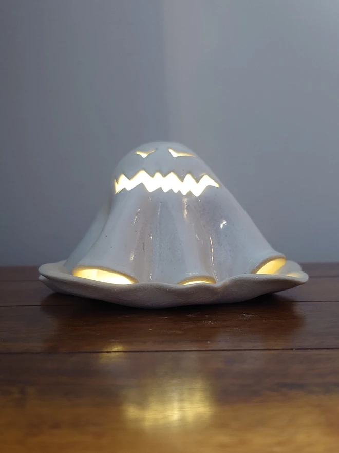 Halloween Ghost Tea Light Candle Lantern