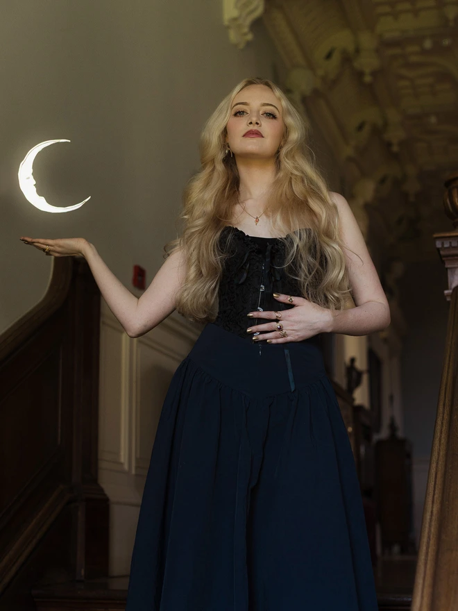 small moon mirror
