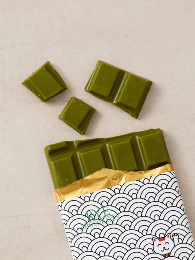 Matcha White Chocolate Bar - 30% cocoa