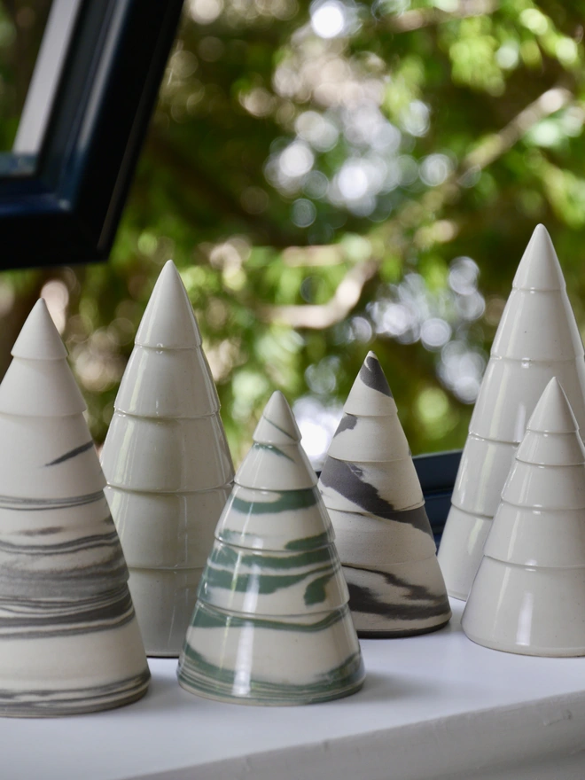 Handmade ceramic christmas tree decoration