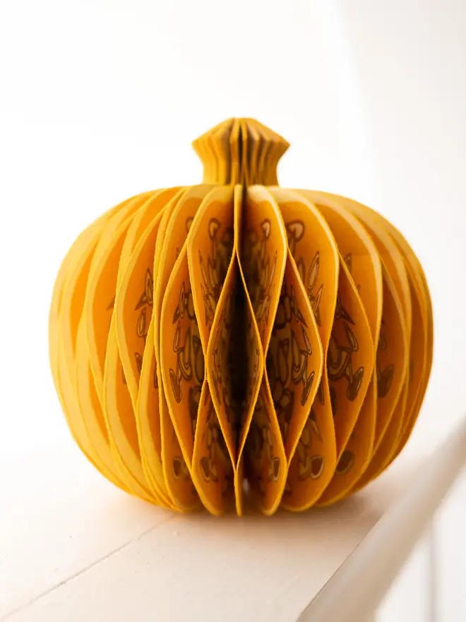 Pumpkin Honeycomb Ornament (Set Of 6)