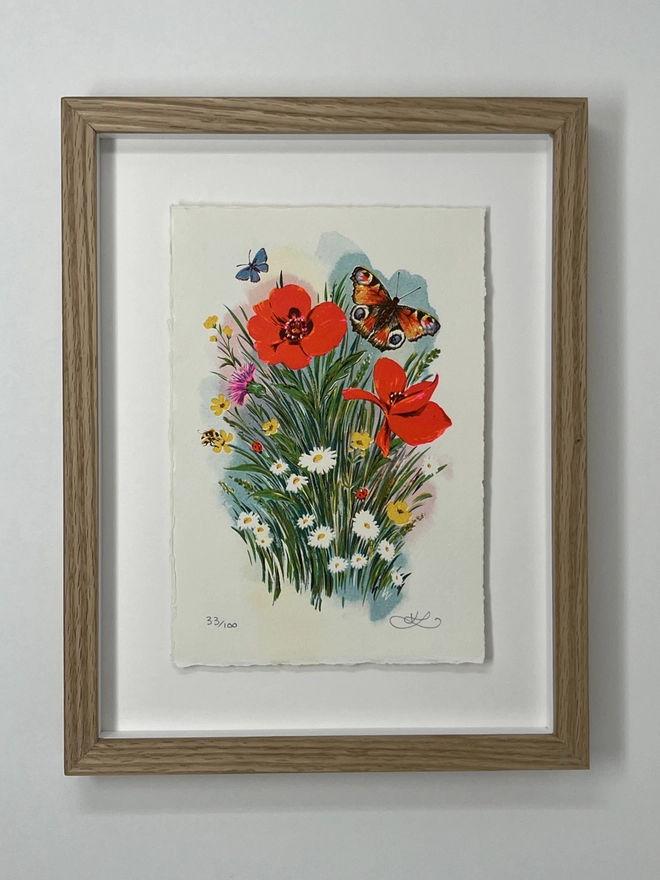 'Poppy Lane' Nostalgic Screenprint