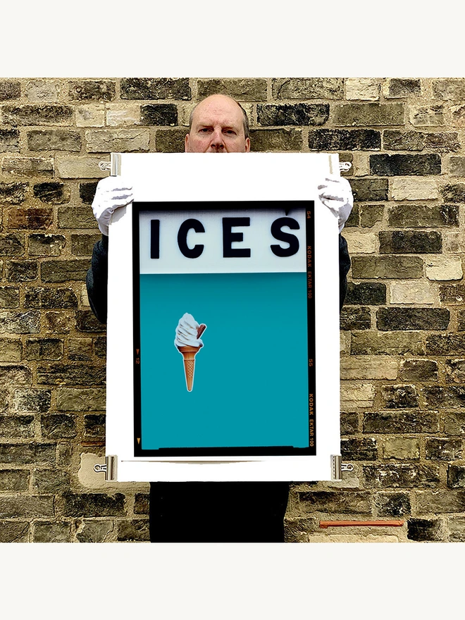 Ices blue curacao pop art colour typography print