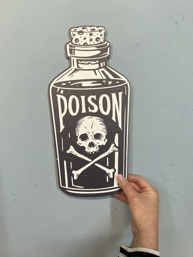 Giant Poison Bottle Sign TBC