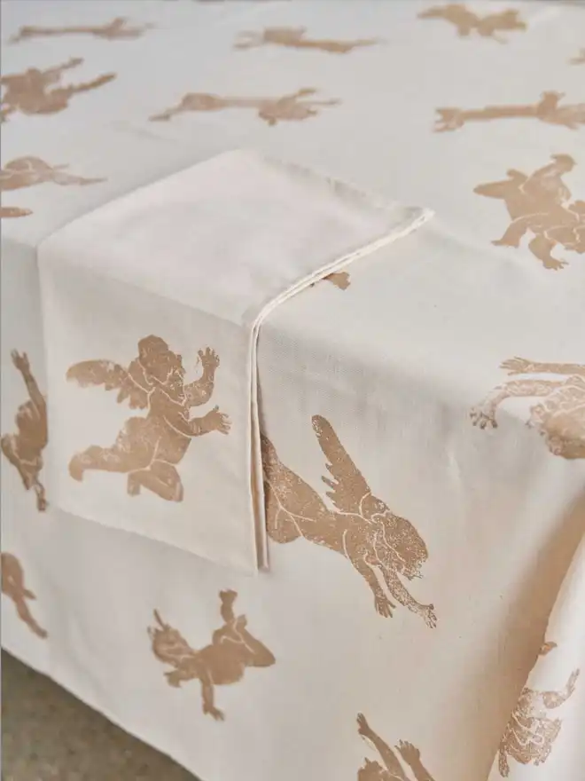 Christmas Cherub Tablecloth