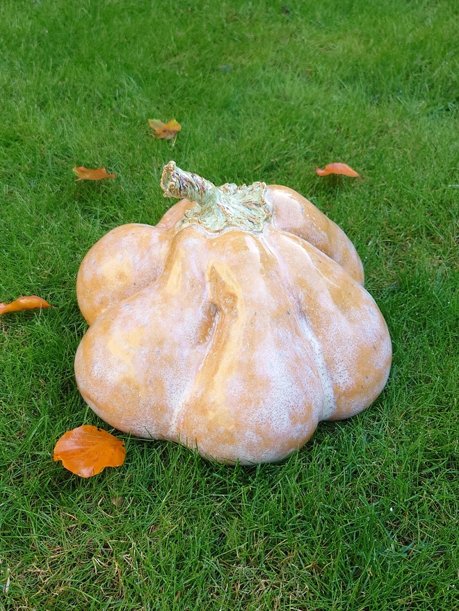 Pumpkin Sculpture garden ceramics