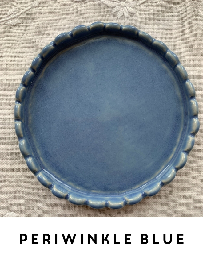 Scalloped Edge Ceramic Coasters