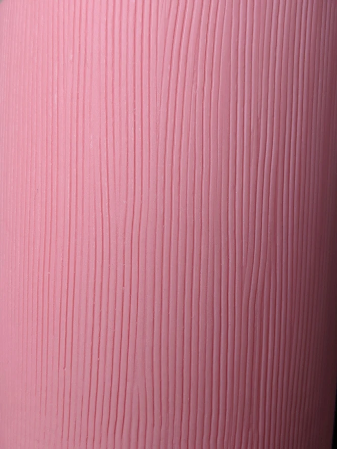 Milkshake Pink Hand Carved Combed Pattern