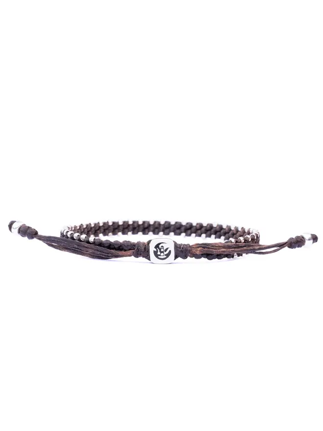 rope uk bracelet in brown