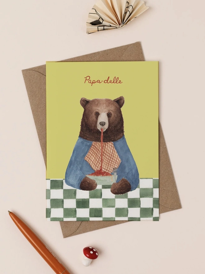 'Papa Delle' Card